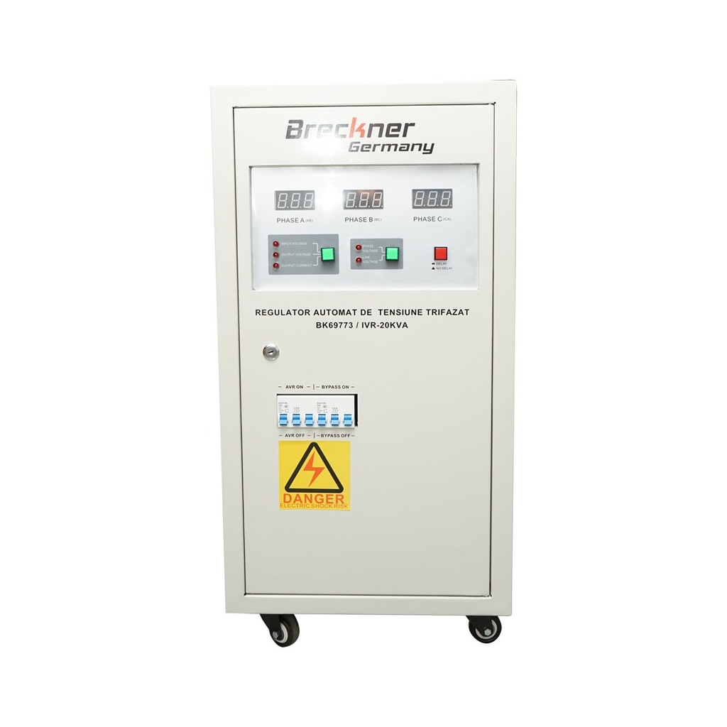 Stabilizator automat de tensiune 20 KVA/12KW cu servomotor trifazat 380-400V