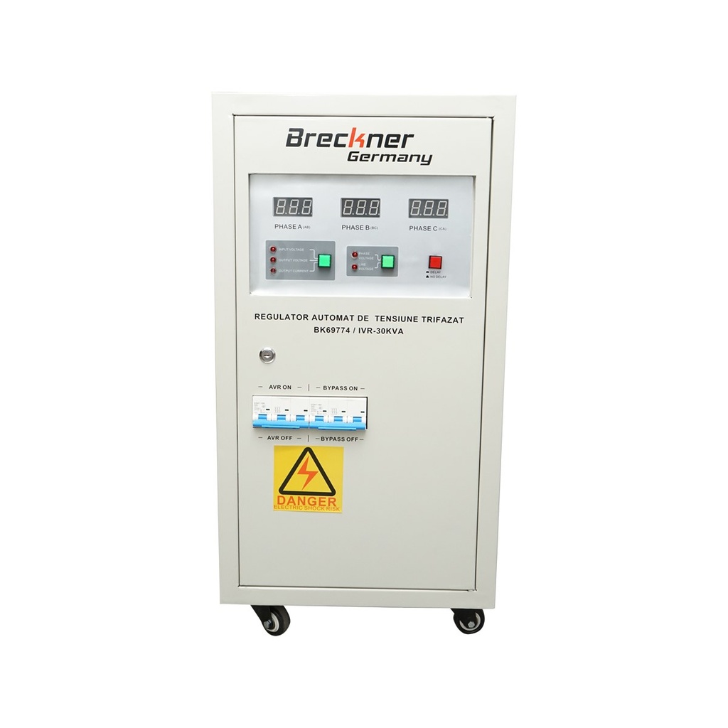 Stabilizator automat de tensiune 30KVA18KW cu servomotor trifazat 380-400V