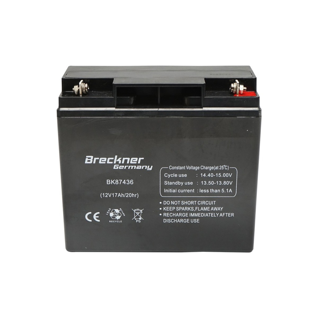 Baterie plumb acid 12V, 17Ah 20HR SLA pentru gard electric 180x75x165mm