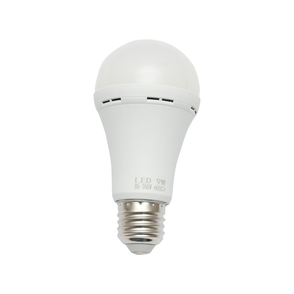 Bec LED 9W, 220V, E27, 6500K lumina rece, emergenta cu sistem de avarie si baterie reincarcabila 1200mah