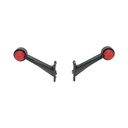 Set lampi gabarit laterale LED NEON 12V-24V rosu-alb