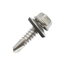 Surub 4.8x25mm DIN7504K autoforant cu garnitura EPDM pentru mini sina panouri solare fotovoltaice