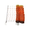 Plasa gard electric lungime 50m si inaltime 108cm cu picior dublu, 11x15mm