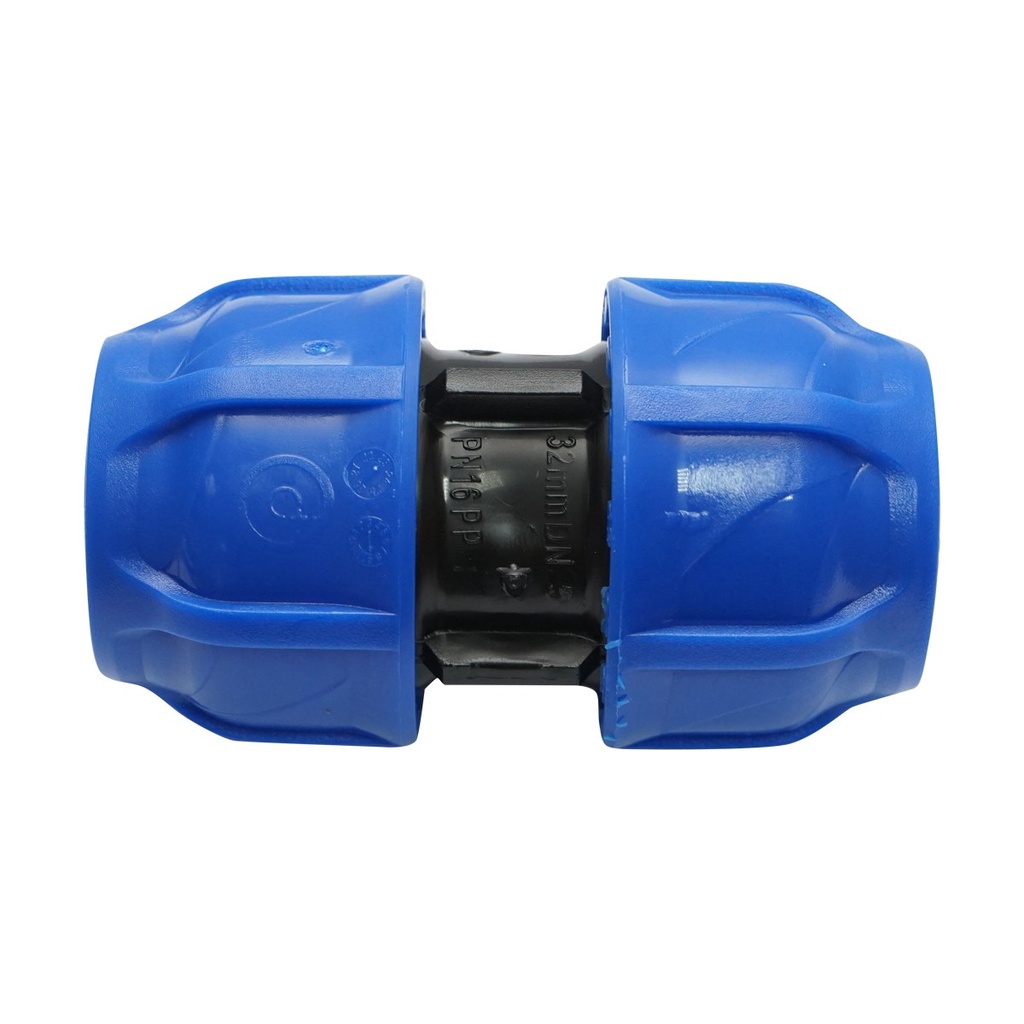 Mufa compresiune PN16, D32x32mm, max 16bar pentru sisteme irigatie PEHD