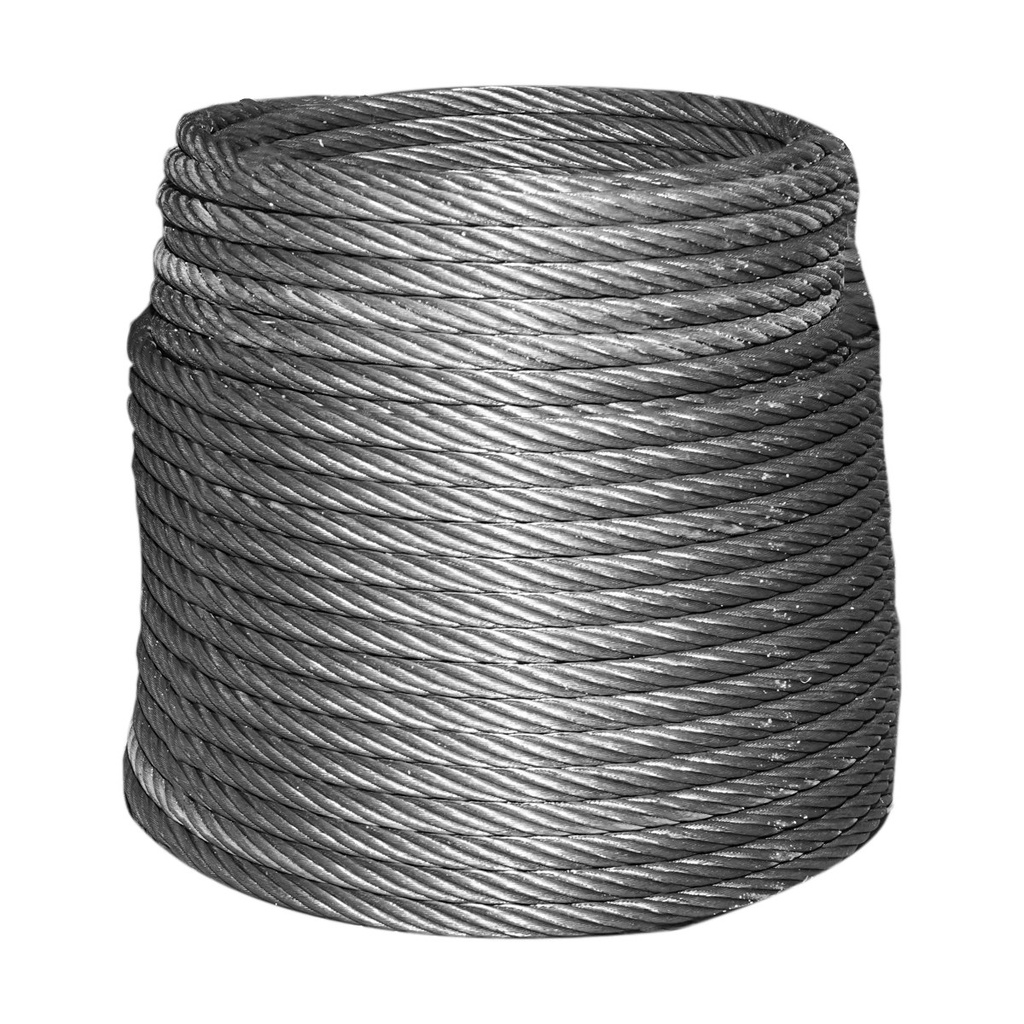 Cablu troliu otel 6x37 fi 16mm cu inima metalica 60m/rola