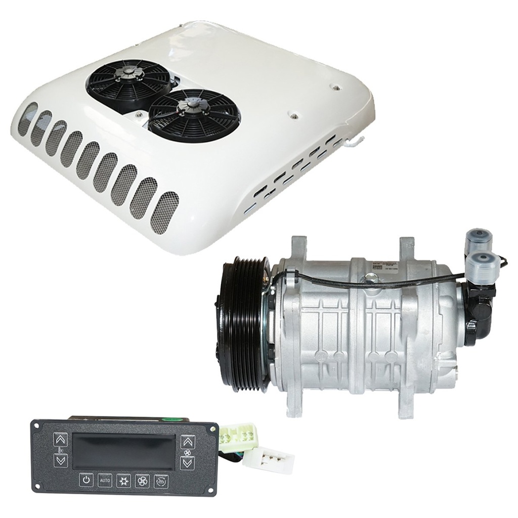 Clima utilaje industriale AC cu compresor pentru bus mercedes sprinter 313,314 12V, 10KW, 3800mc3/H, 1010x975x180mm