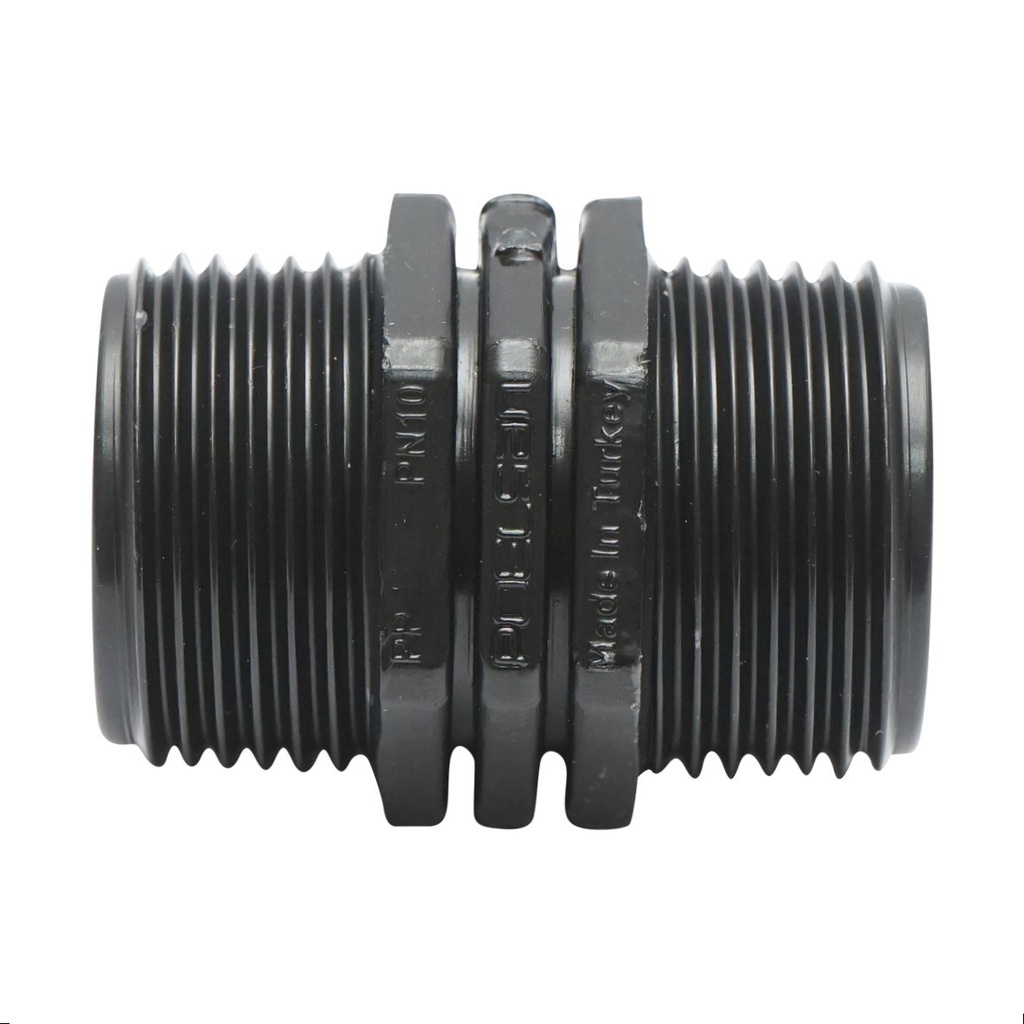 Niplu egal filet exterior D1x1 toll pentru sisteme de irigatii PN10