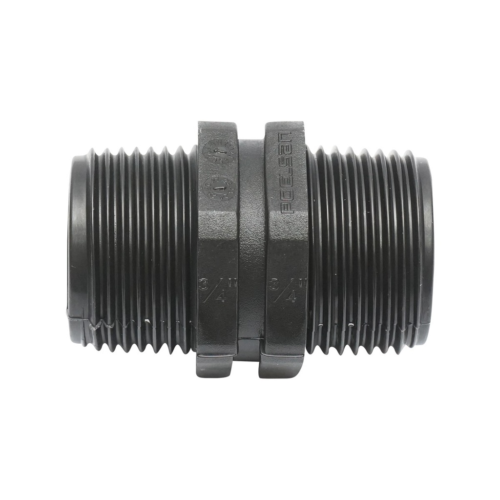 Niplu egal filet exterior D3/4x3/4 toll pentru sisteme de irigatii PN10