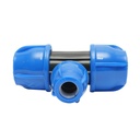 Teu reductie cu filet interior D32x20x32mm, PN16 pentru sisteme de irigatii