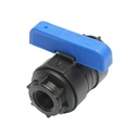Robinet compresiune egal cu bila si filet interior D20x20mm PN10 pentru sisteme irigatii