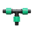 Teu egal conector banda picurare 17x17x17mm pentru sisteme de irigatii