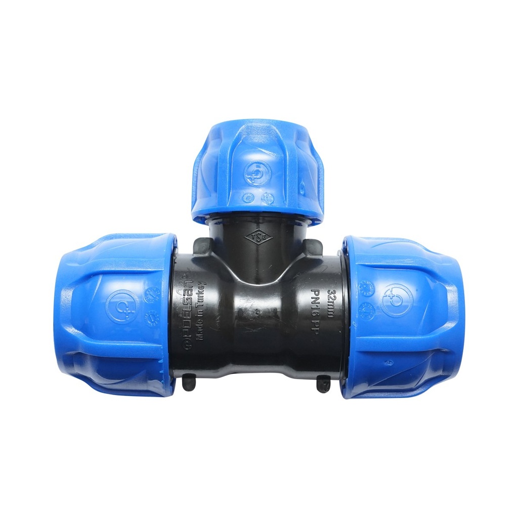 Teu reductie compresiune D32x25x32mm, PN16 pentru sisteme de irigatii