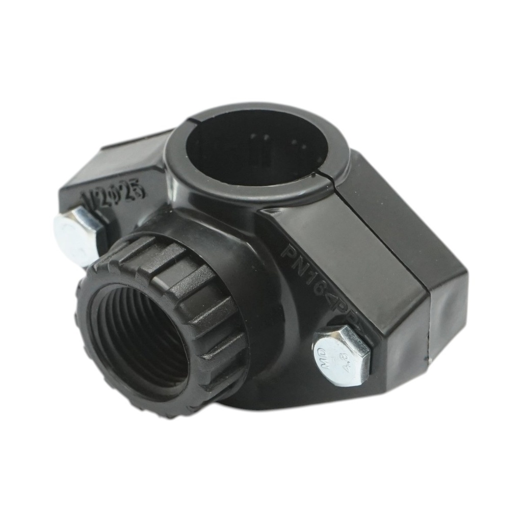 Clema bransament compresiune 25mm, filet interior 1/2 inch, PN16 pentru sisteme de irigatii
