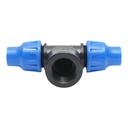 Teu compresiune D16mmx3/4 toll, PN10 cu filet interior pentru sisteme de irigatii