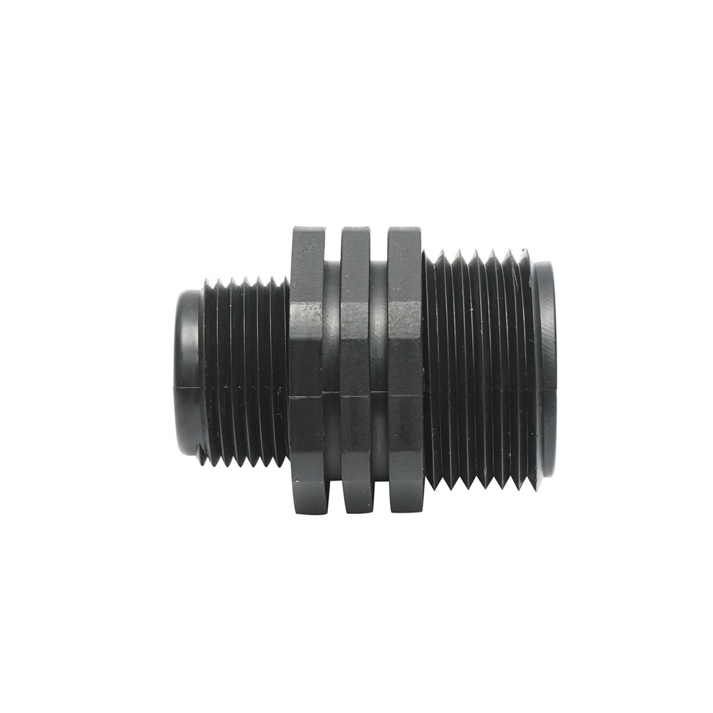 Niplu, reductie cu filet exterior D1x3/4 toll, PN10 pentru sisteme de irigatii