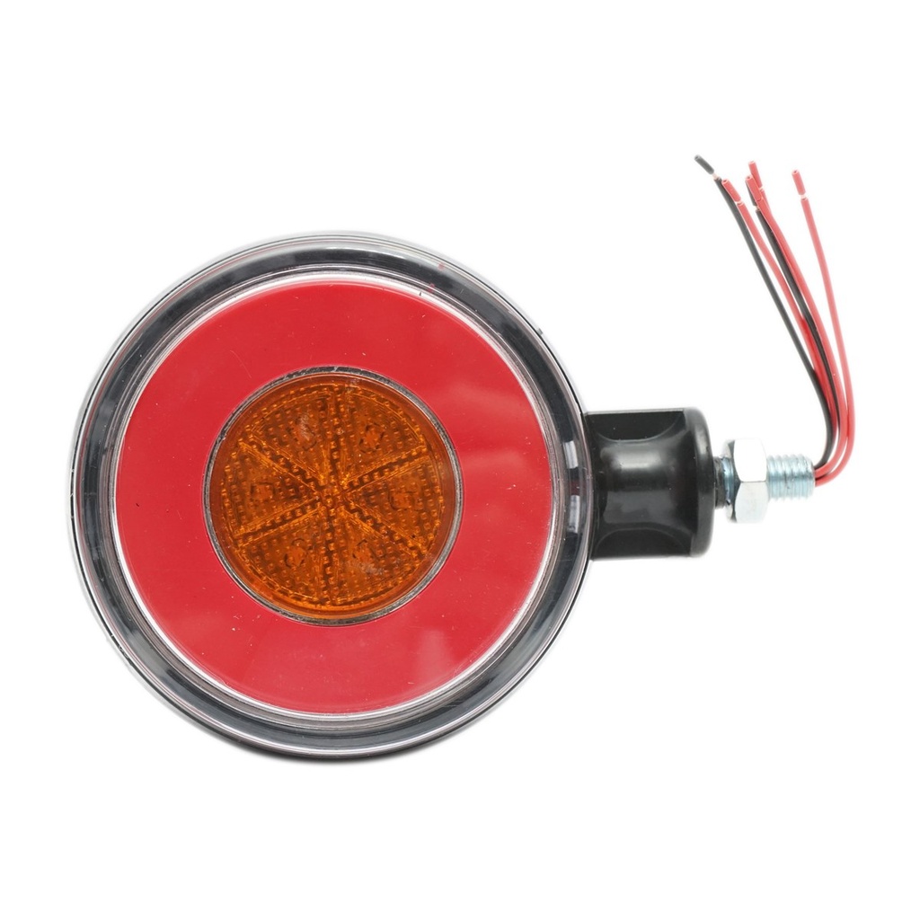 Lampa gabarit LED 12/24V pentru oglinda camion rosu/alb FR0332RW