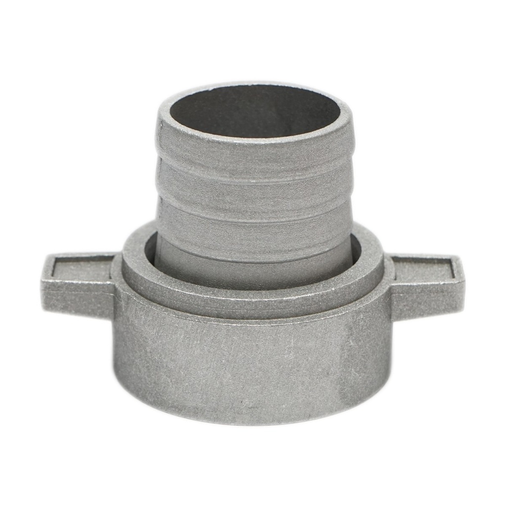 Racord cupla 1.5 tolll cu piulita si garnitrua din aluminiu pentru furtun irigat apa cu filet interior