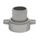 Racord cupla 1.5 tolll cu piulita si garnitrua din aluminiu pentru furtun irigat apa cu filet interior
