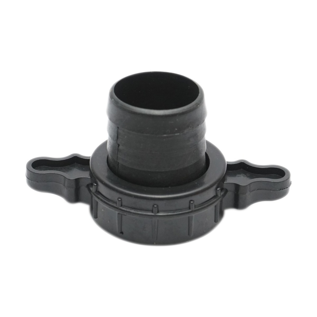 Racord cupla 1.5 toll cu piulita si garnitrua din PVC pentru furtun irigat apa cu filet interior