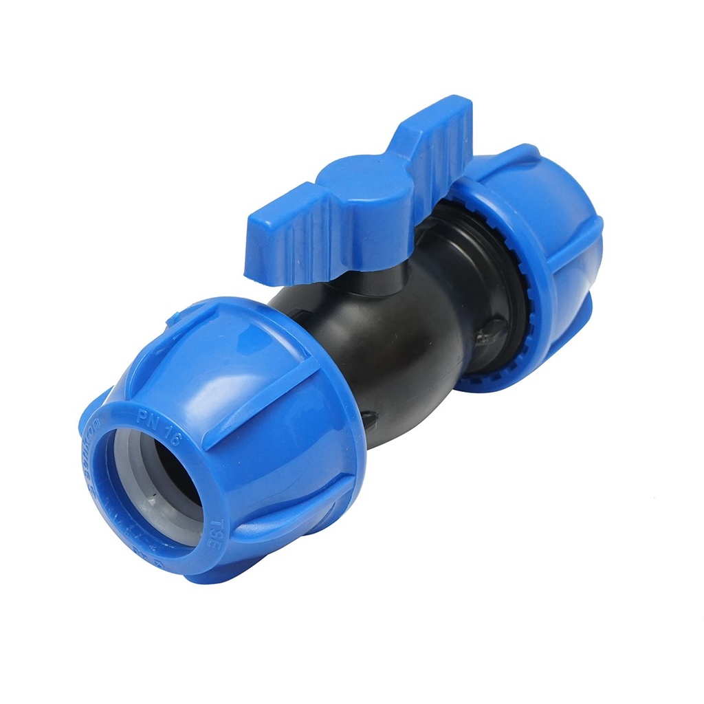 Robinet mufa cu bila compresiune D40x40mm, PN16, pentru sisteme de irigatii