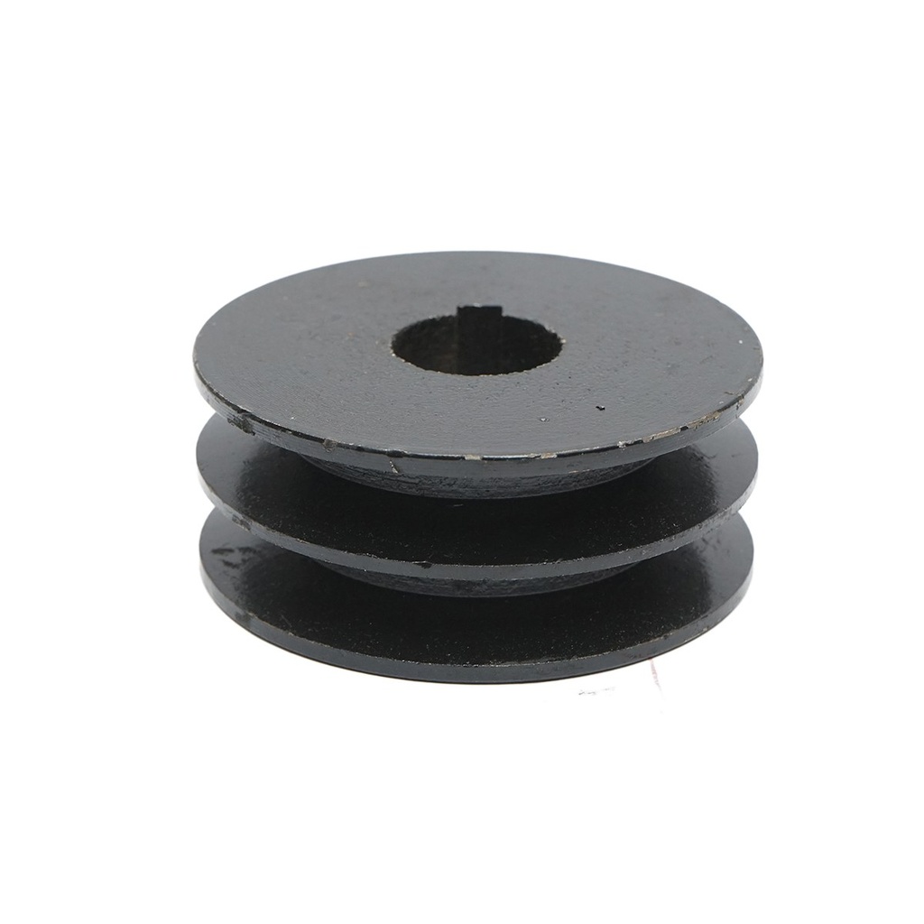 Fulie 2 caneluri pentru motor ax cu pana 25mm, motor 13 CP