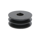 Fulie 2 caneluri pentru motor ax cu pana 25mm, motor 13 CP