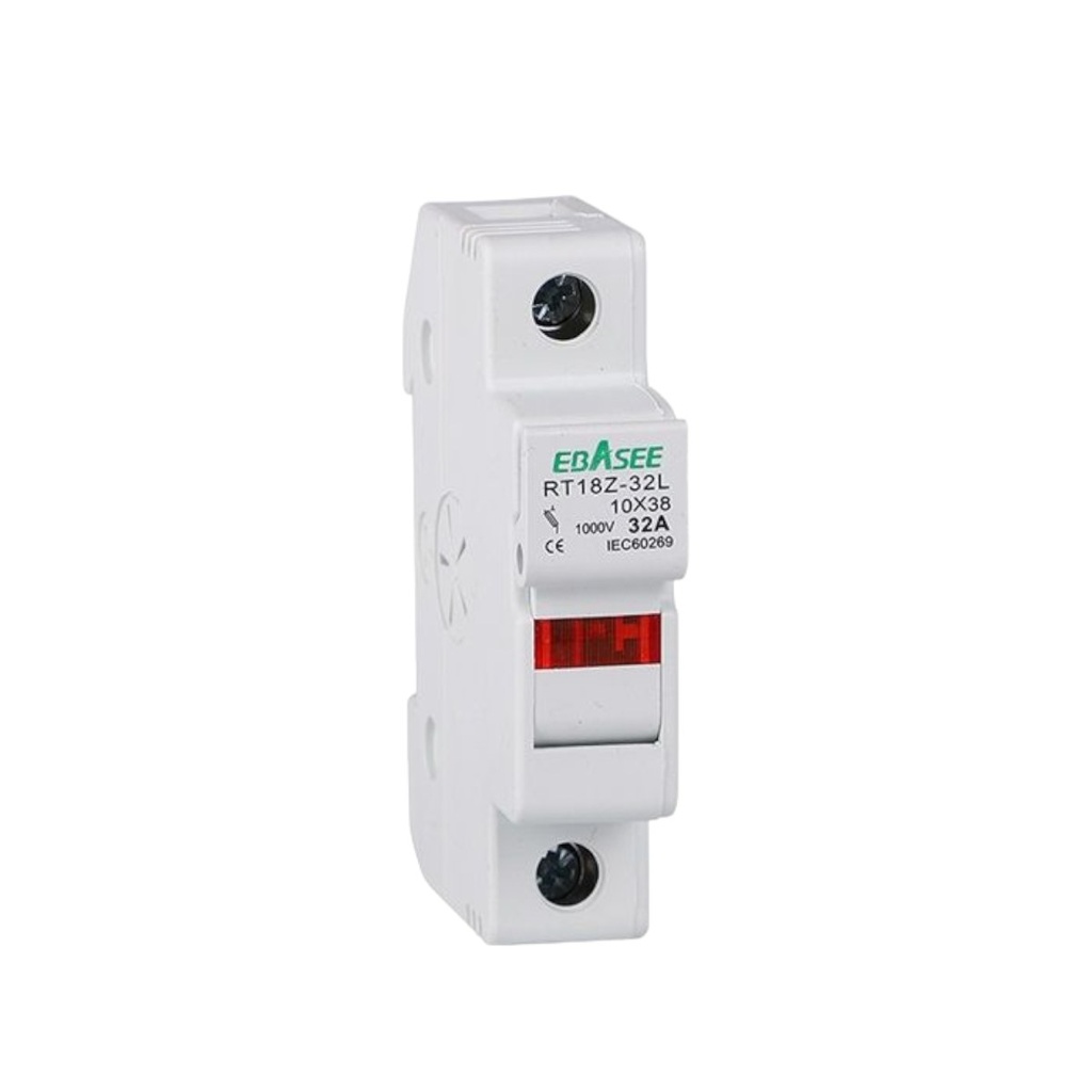 Soclu sigurante fuzibile 10x38mm, 1P, 32A, RT18Z-32 Ebasee