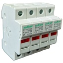 Soclu sigurante fuzibile 10x38mm, 4P, 32A, RT18Z-32 Ebasee