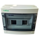 Tablou sigurante aplicat 1 rand, 12 module, IP65, 295x255x130mm Ebasee