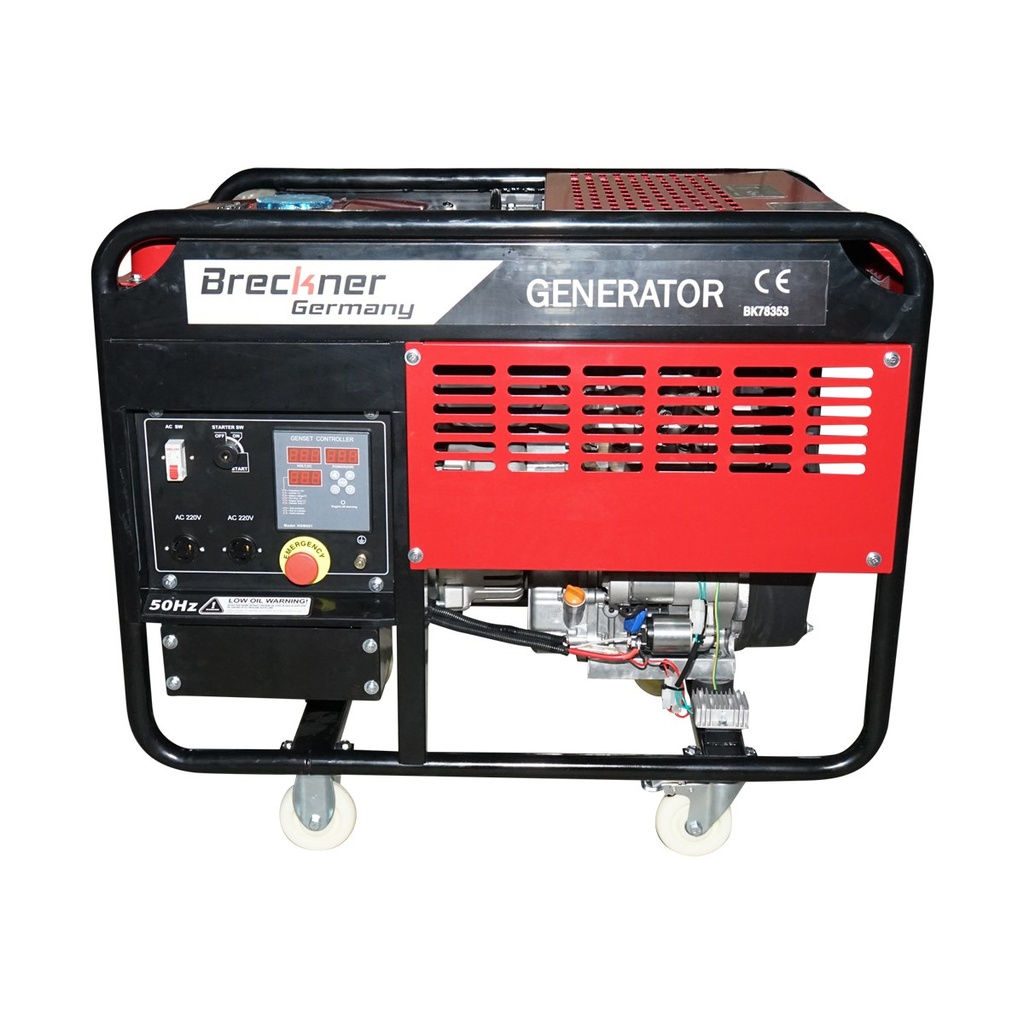 Generator electric Diesel 220V 9KW 50Hz, pornire electrica si AVR