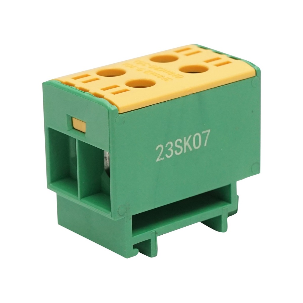 Clema derivatie AL-CU, 1P, izolata galben-verde 25mm2, 380VAC