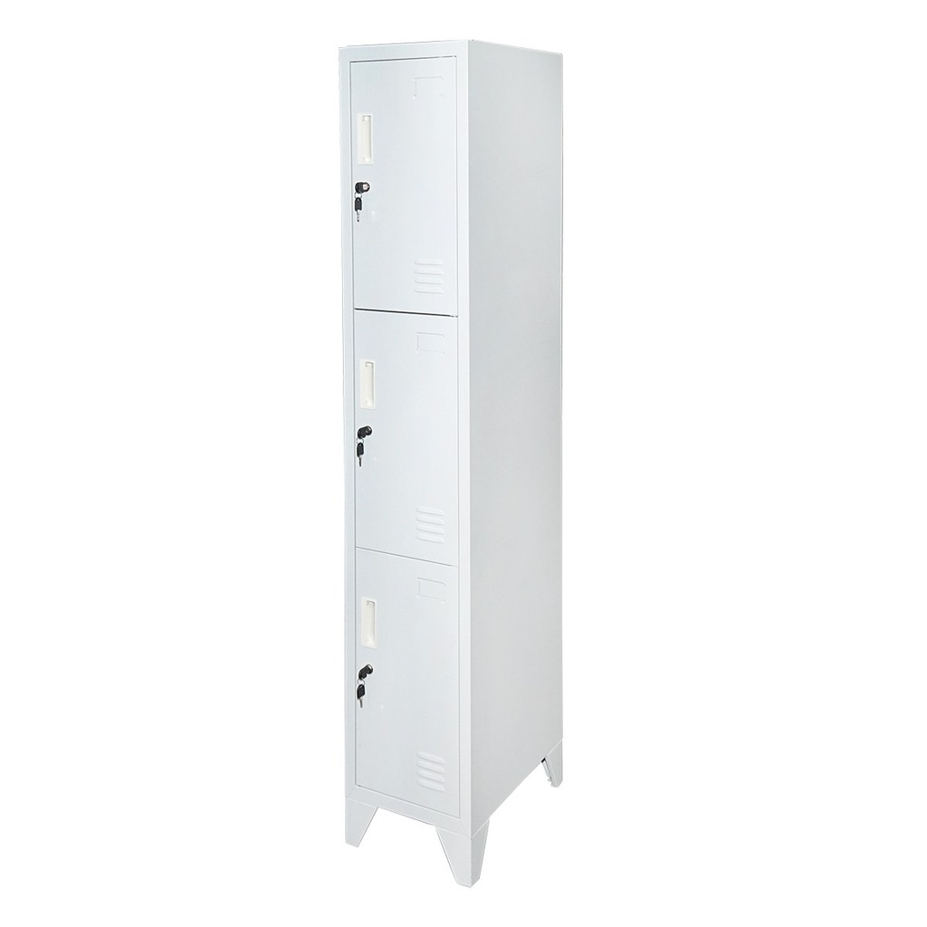 Vestiar, dulap metalic cu 3 usi securizate 1700x300x450mm