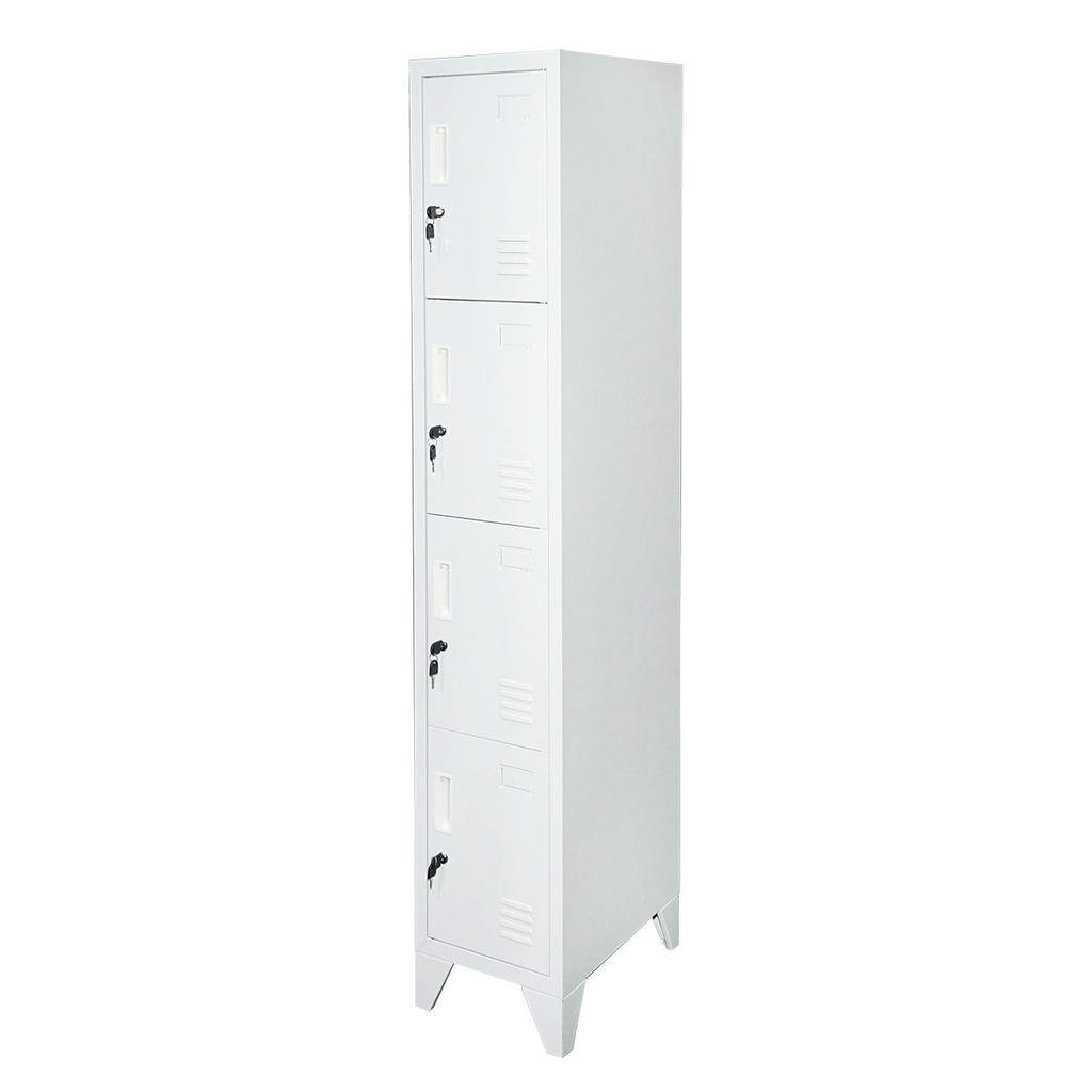 Vestiar, dulap metalic cu 4 usi securizate 1700x300x450mm