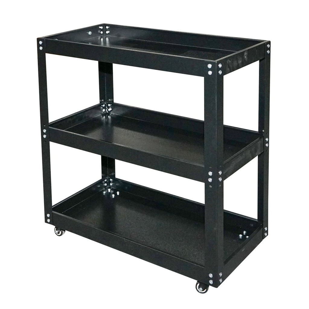 Carucior scule metalic pe roti cu 3 rafturi 750x700x360mm