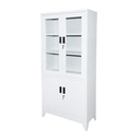 Dulap metalic cu 2 usi de sticla si 2 usi pline securizate 1900x900x400mm