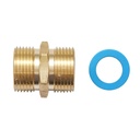 Adaptor teava flexibila, gofrata din inox cu garnitura DN16-3/4