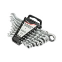 Set 8 chei combinate cu clichet articulate CrV 8-22mm
