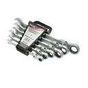 Set 6 chei combinate cu clichet articulate CrV 8-19mm