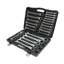 Set 22 chei combinate cu clichet articulate CrV 6-32mm