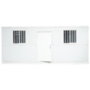 Container tip casa, birou pliabil 5800x2460x2510mm cu 2 geamuri, usa simpla, instalatie electrica