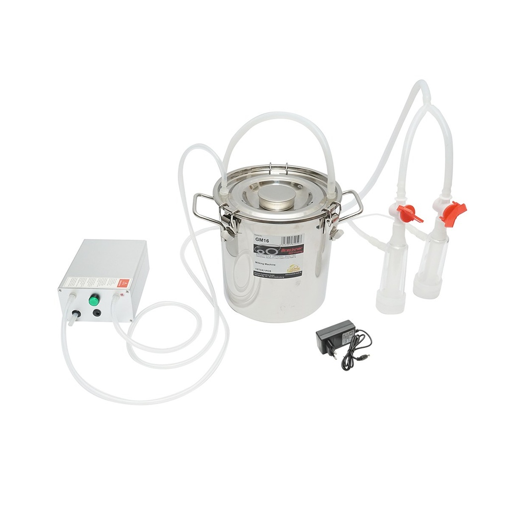 [AMAT6-116844] Aparat de muls cu 1 post si bidon de inox 5L pentru capre, oi