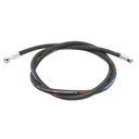 Furtun presiune 2SN DN10 sertizat cu armaturi M20x1,5 90 grade, M20x1,5 drept L=2700mm
