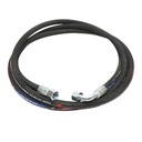 Furtun presiune 3400mm hidraulic 2SN DN10 sertizat cu armaturi 90 grade M20x1,5 si armatura dreapta M20x1,5