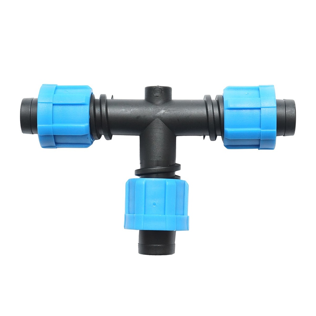 Teu egal conector banda picurare 17x17x17mm pentru sisteme de irigatii