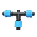 Teu egal conector banda picurare 17x17x17mm pentru sisteme de irigatii