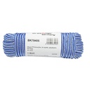 Sfoara PP impletita 6mmx25m, alb/albastru