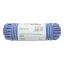 Sfoara PP impletita 8mmx25m, alb/albastru