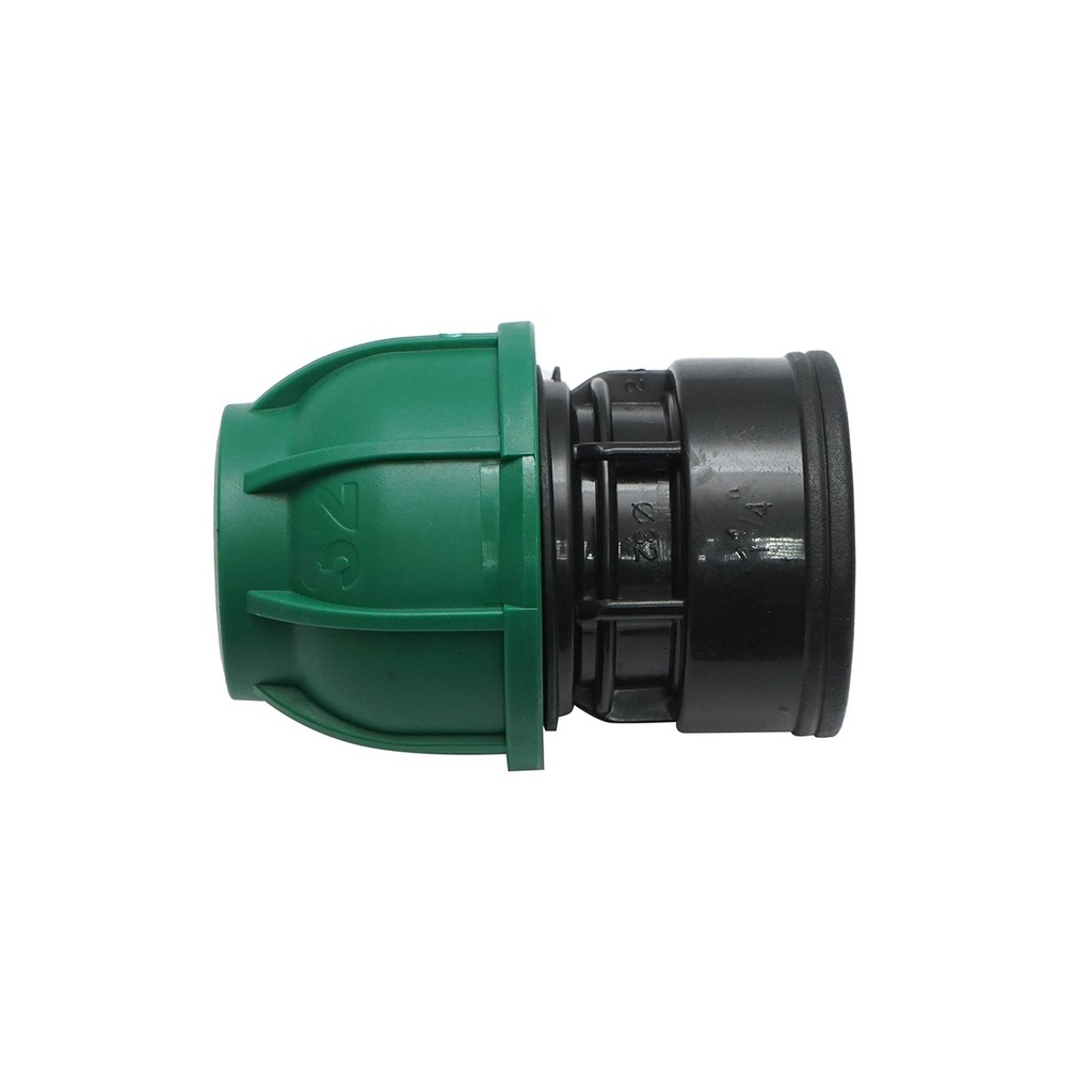 Racord compresiune cu filet interior D32mmx1-1/4 toll, PN10 bar pentru sisteme de irigatii