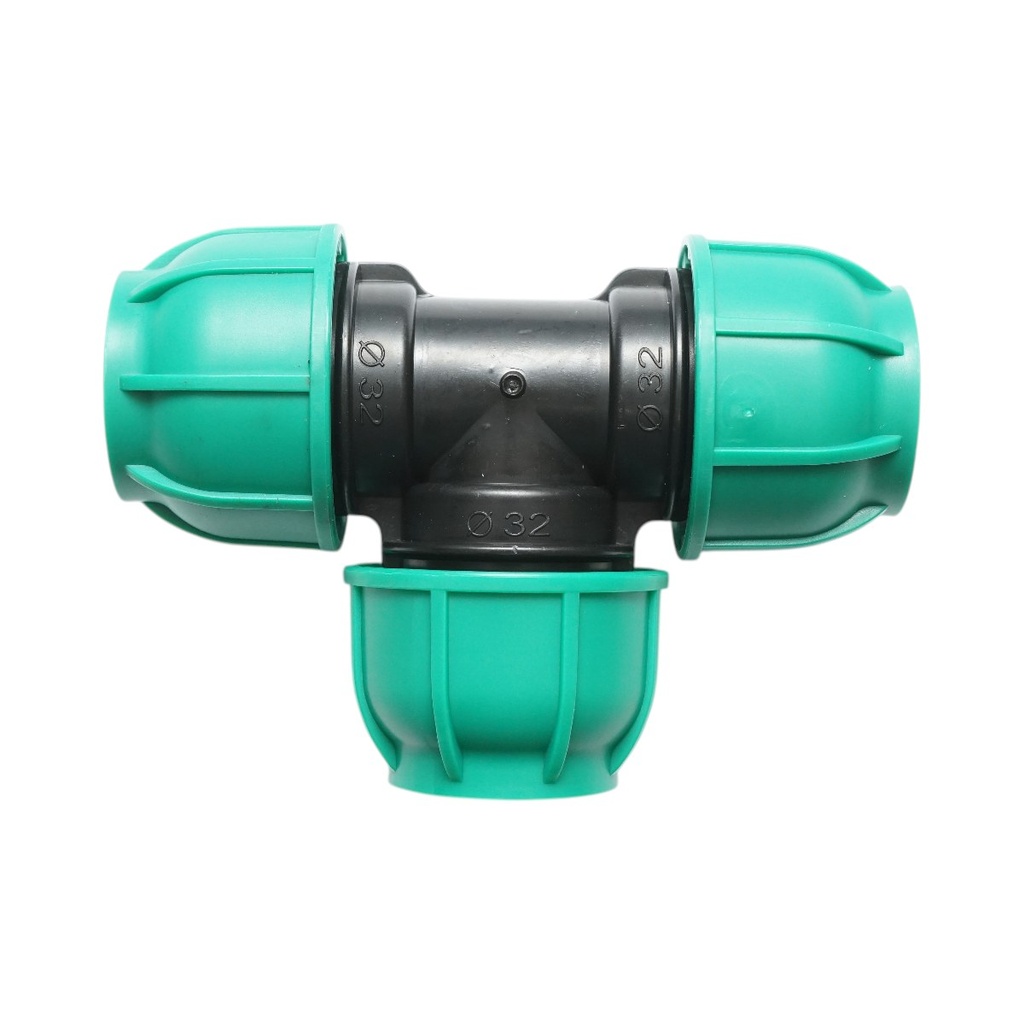 Teu compresiune egal 32x32x32mm, PN16 bar pentru sisteme de irigatii
