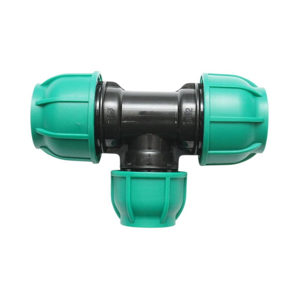 Teu reductie compresiune 32x25x32mm, PN16 bar pentru sisteme de irigatii